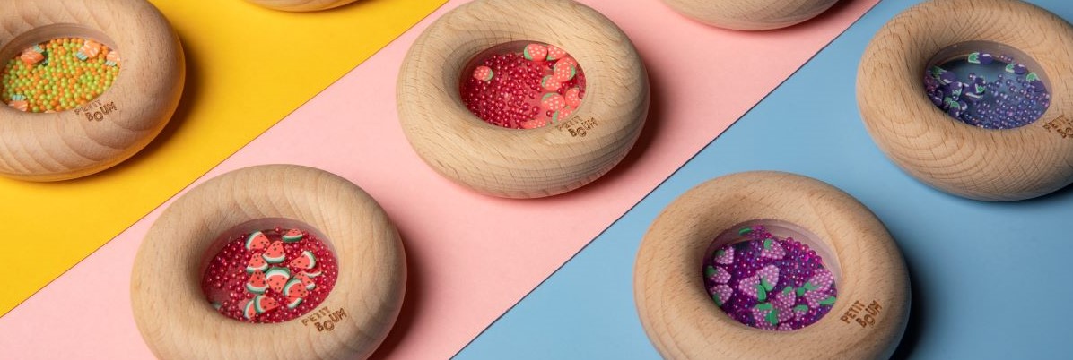 Wooden Donut Rattles