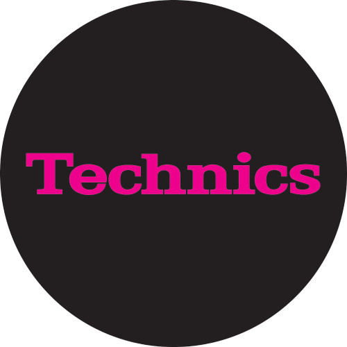 Technics Slipmat Simple 3: Pink on Black