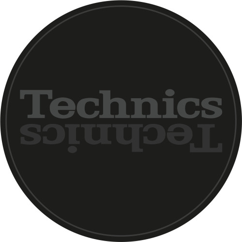 Technics Slipmat Duplex 7: Grey Mirror on Black
