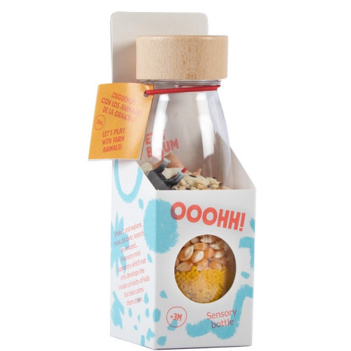 Petit Boum Sensory Toy Bottle Spy (Farm)