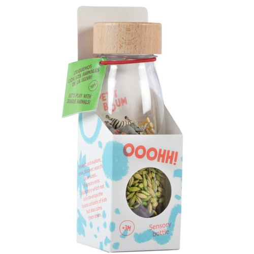 Petit Boum Sensory Toy Bottle Spy (Jungle)