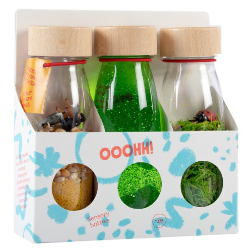 Petit Boum Sensory Toy Bottle Pack (Life)