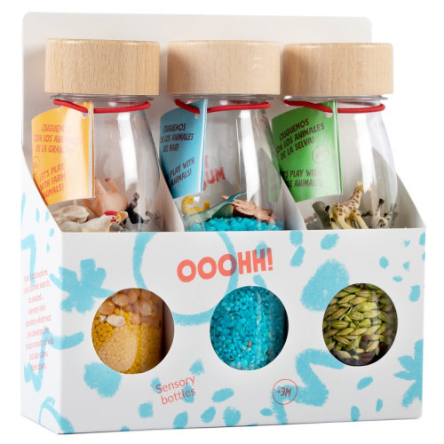 Petit Boum Sensory Toy Bottle Pack (Nature)