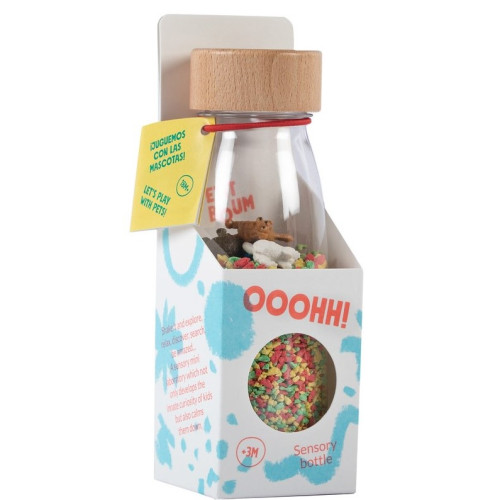 Petit Boum Sensory Toy Bottle Spy (Pets)