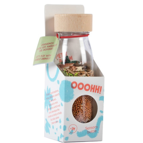 Petit Boum Sensory Toy Bottle Spy (Forest)