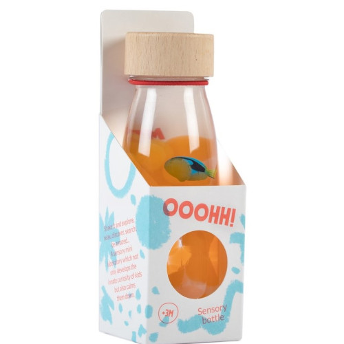 Petit Boum Sensory Toy Bottle Sound (Blue Tang)