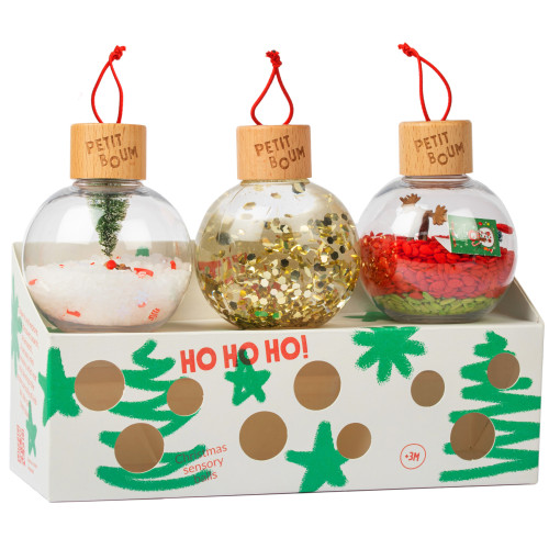 Petit Boum Sensory Toy Christmas Sensory Baubles