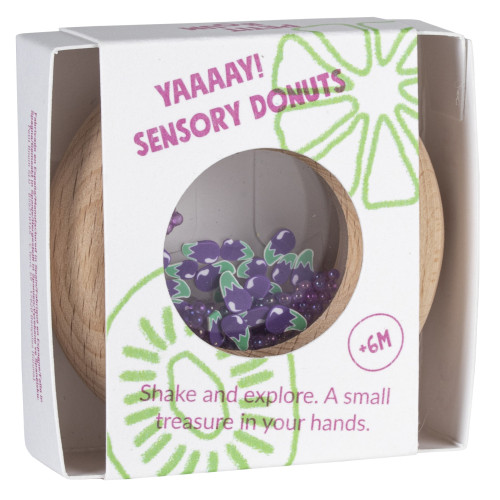 Petit Boum Sensory Toy Donut (Eggplants)