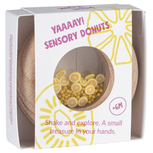 Petit Boum Sensory Toy Donut (Lemons)
