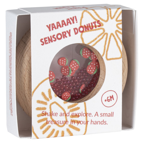Petit Boum Sensory Toy Donut (Strawberries)