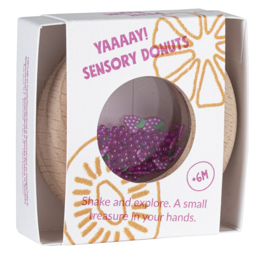 Petit Boum Sensory Play Toy Donut (Grapes)