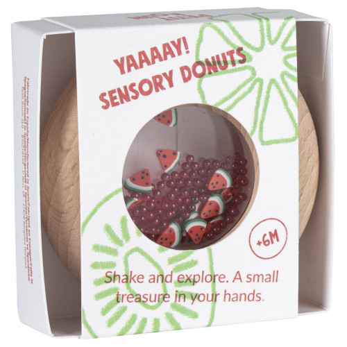 Petit Boum Sensory Toy Donut (Watermelon)