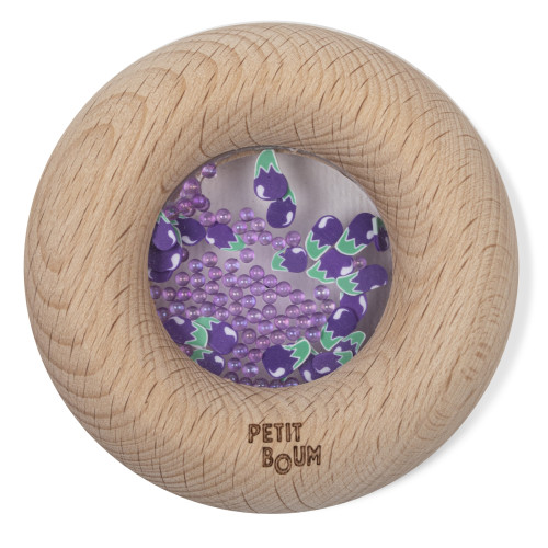 Petit Boum Sensory Toy Donut (Aubergine)