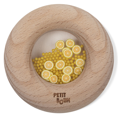 Petit Boum Sensory Play Toy Donut (Lemons)