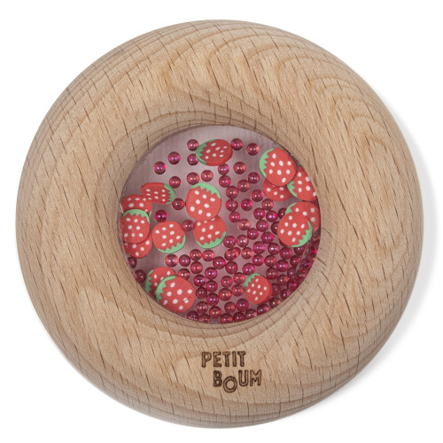 Petit Boum Sensory Toy Donut (Strawberries)
