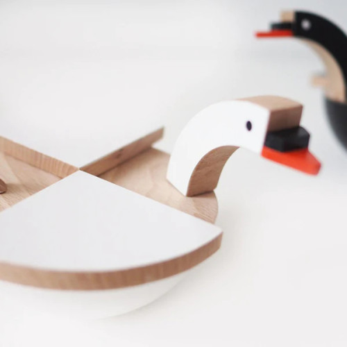 Kutulu Wooden Toy - Labu Bird (White)