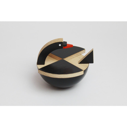 Kutulu Wooden Toy - Bula Bird (Black)