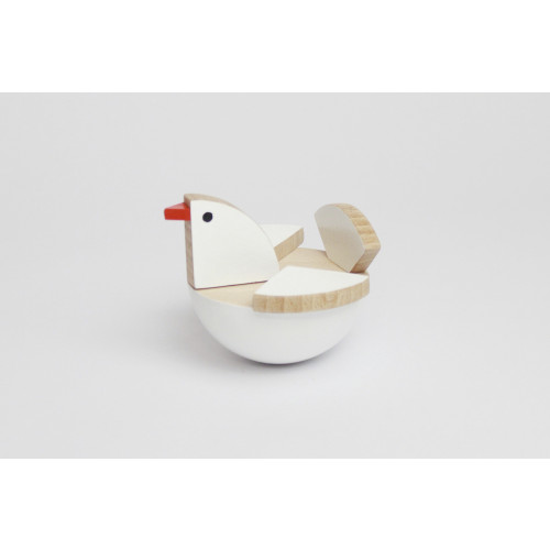 Kutulu Wooden Toy - Holu Bird (White)
