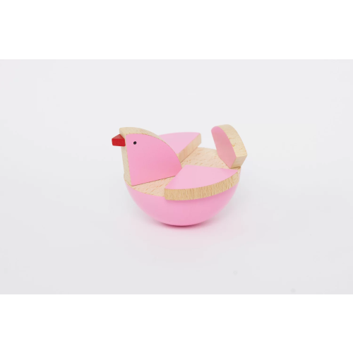 Kutulu Wooden Toy - Lili Bird (Light Pink)