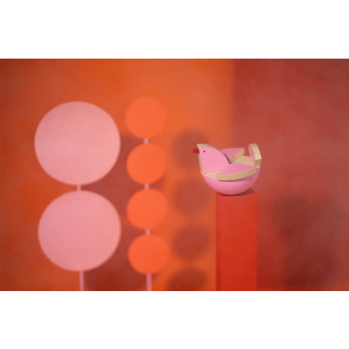 Kutulu Wooden Toy - Lili Bird (Light Pink)