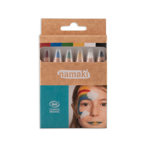 Namaki Face Painting Pencils - Set Of 6 - Rainbow