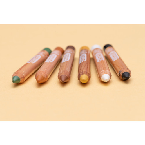 Namaki Face Painting Pencils - Set Of 6 - Wildlife