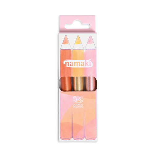 Namaki Glitter Make-Up Pencils - Set Of 3 - Sunshine