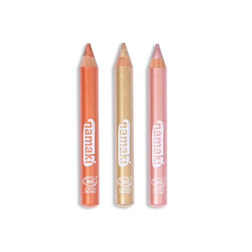 Namaki Glitter Make-Up Pencils - Set Of 3 - Sunshine