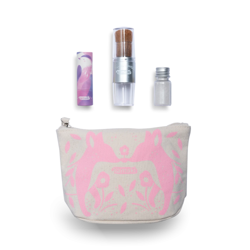 Namaki Sparkling Pouch Set - Pink Fox