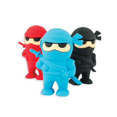 Ooly Ninja Erasers - Set of 3