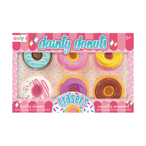 Ooly Dainty Donuts Scented Erasers (Set of 6)
