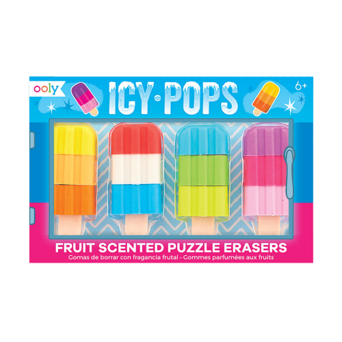 Ooly Icy Pops Erasers - (Set of 4)