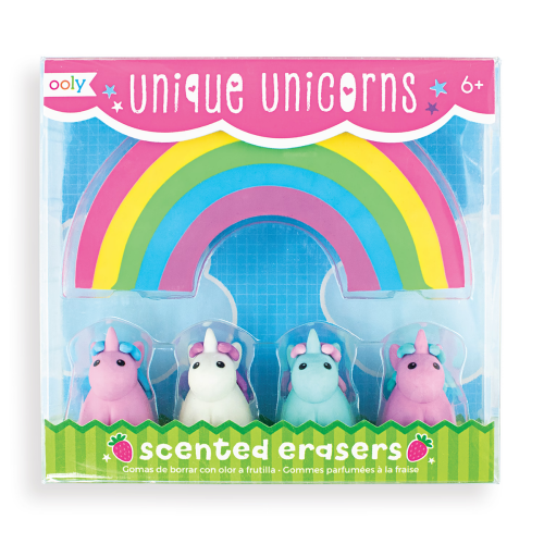 Ooly Unique Unicorns Scented Erasers - Set of 5