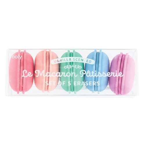 Ooly Le Macaron Patisserie Scented Erasers - Set of 5