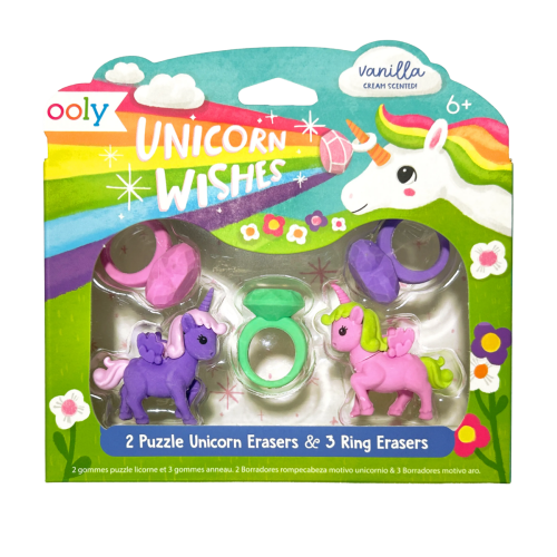 Ooly Unicorn Wishes Scented Erasers- Set of 5