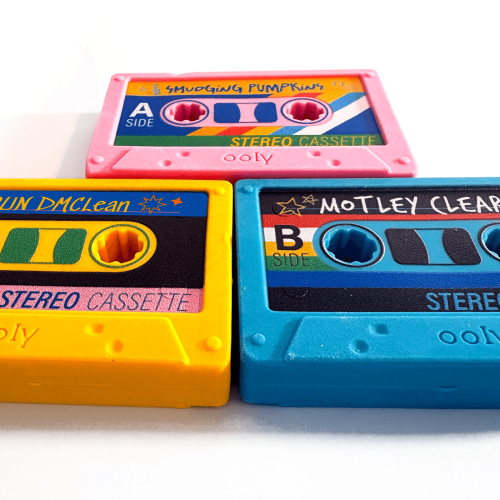 Ooly Rewind: Cassette Erasers (Set of 3)
