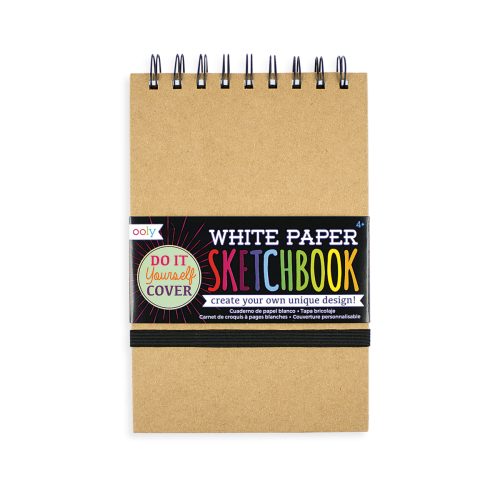 Ooly D.I.Y. Sketchbook - Small White Paper (5"x7.5")