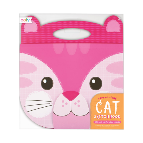 Ooly Carry Along Sketchbook - Cat (9" x 7" Paper)