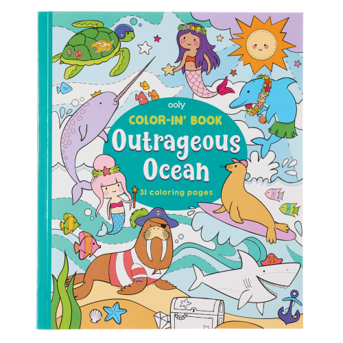 Ooly Color-in' Book: Outrageous Ocean (8" x 10")