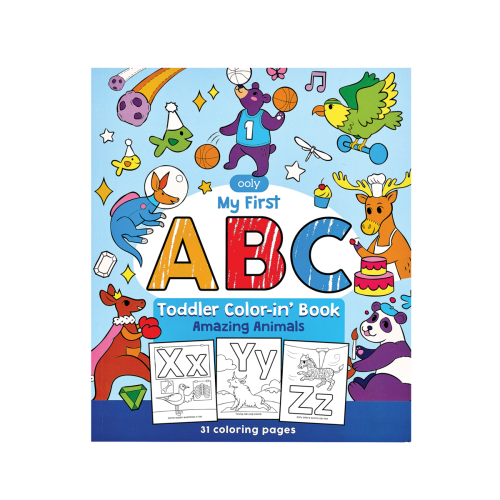 Ooly Color-In' Book: My First ABC: Amazing Animals