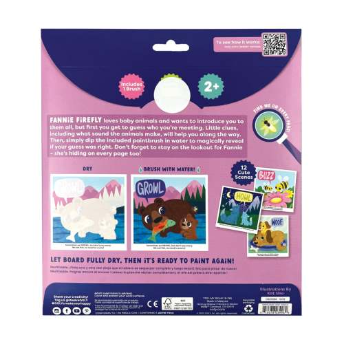 Ooly Water Amaze Water Reveal Boards - Baby Animals (13 PC Set)