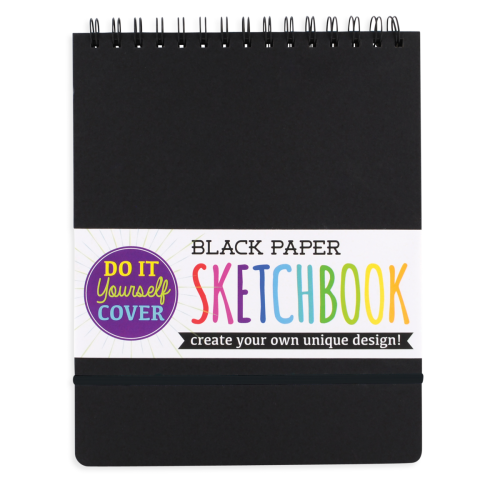 Ooly D.I.Y. Sketchbook - Large Black Paper (8"x10.5")