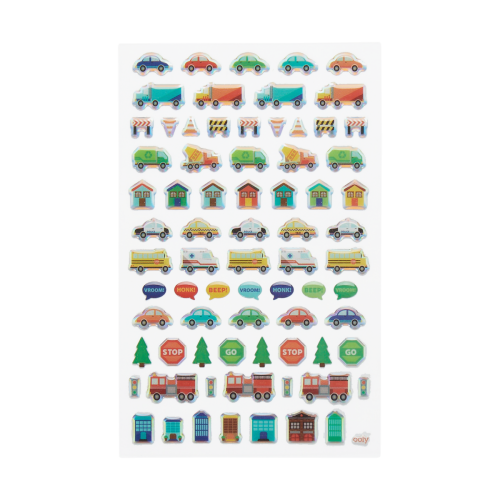 Ooly Stickiville Stickers: Workin' Wheels - Standard (1 Sheet)