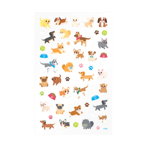 Ooly Stickiville Stickers: Puppy Love - Standard (1 Sheet)