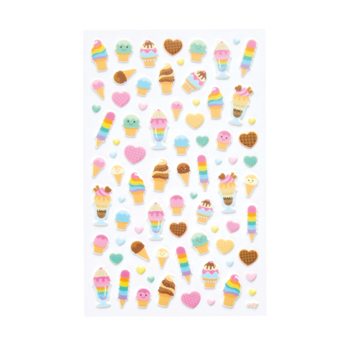 Ooly Stickiville Stickers: Ice Cream Dream - Standard (1 Sheet)