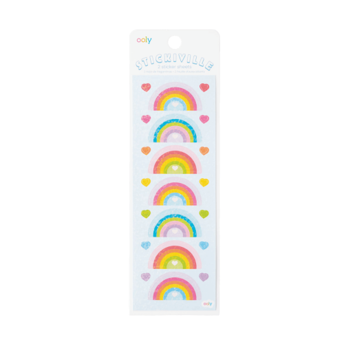 zzOoly Stickiville Stickers: Rainbow Love - Skinny (2 Sheets)