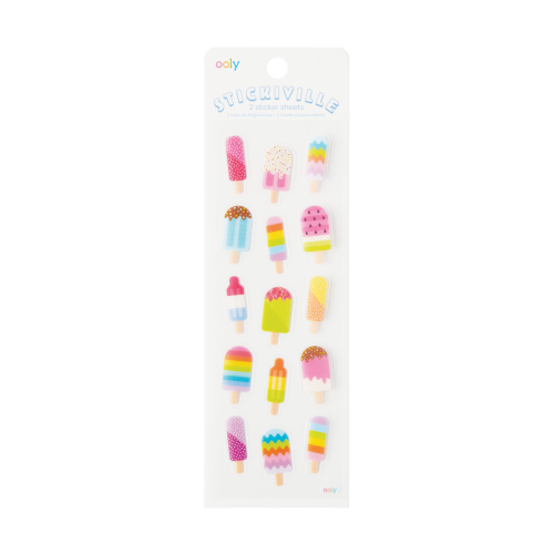 Ooly Stickiville Stickers: Ice Pops - Skinny (2 Sheets)