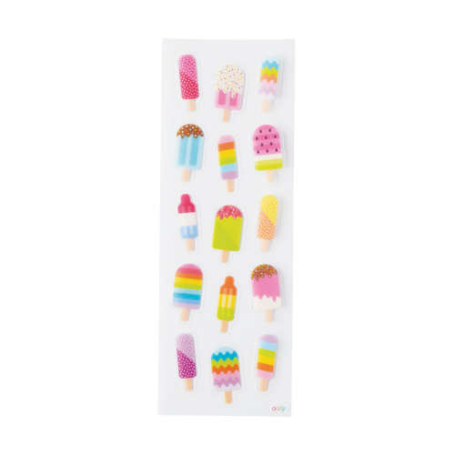 Ooly Stickiville Stickers: Ice Pops - Skinny (2 Sheets)