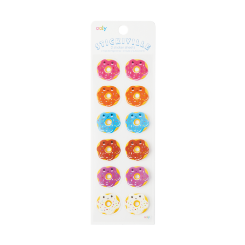 Ooly Stickiville Stickers: Happy Donuts - Skinny (2 Sheets)