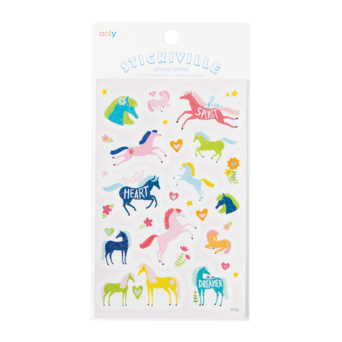 Ooly Stickiville Stickers: Wild Horses - Standard (1 Sheet)